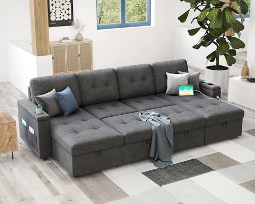 AMERLIFE 109 Inch Pull Out Sofa Bed