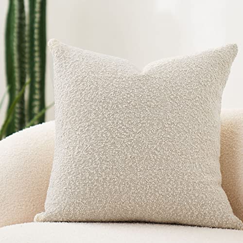 DOMVITUS Boucle Pillow Covers 20x20 Luxury
