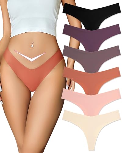FINETOO Seamless Thongs for Women Sexy