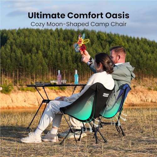 Pictured Most Comfortable Travel Chair: MISSION MOUNTAIN UltraPort 2-CinchLock Camping Chairs