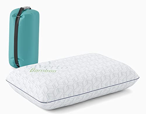 Vaverto Small Memory Foam Pillow for Travel and Camping