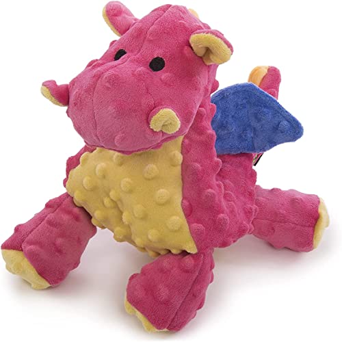 goDog Bubble Plush Dragons Squeaky Dog Toy