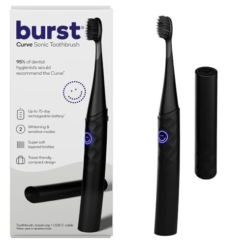 Burst Curve Sonic Electric Toothbrush for Adults – Slim