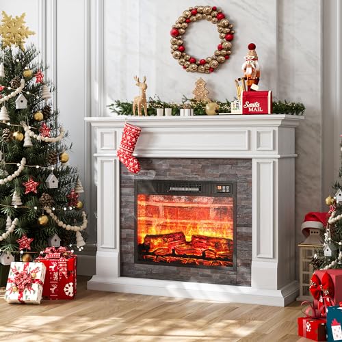 LGHM 44 Inch Electric Fireplace with Mantel