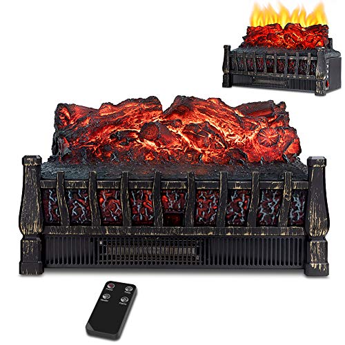 LifePlus Electric Fireplace Logs Heater
