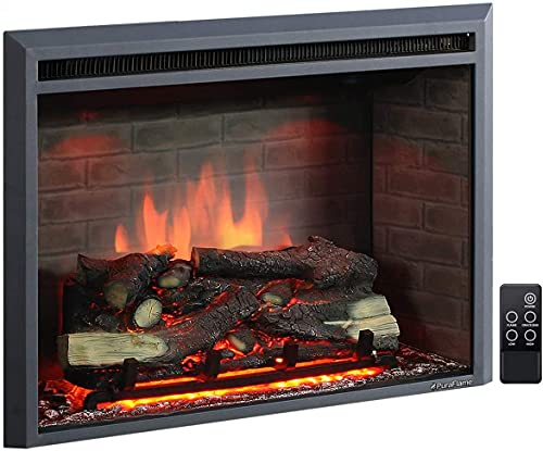 PuraFlame Western Electric Fireplace Insert with Fire