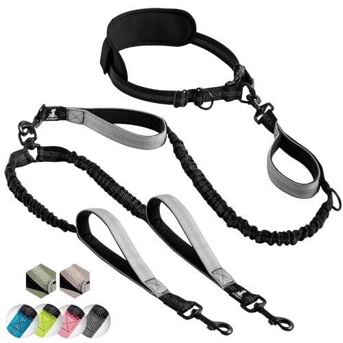 SparklyPets Hands Free Double Dog Leash