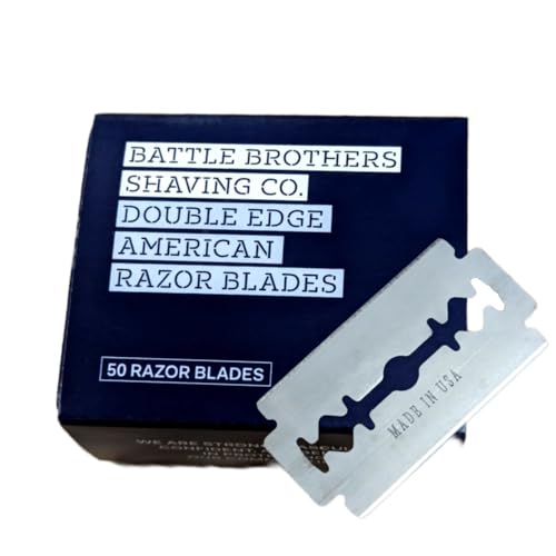 Battle Brothers Shaving Co. Made in U.S.A. Double Edge Safety Razor Blades