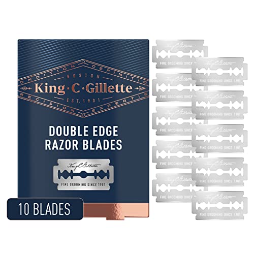 King C. Gillette Double Edge Safety Razor Blades 10 count