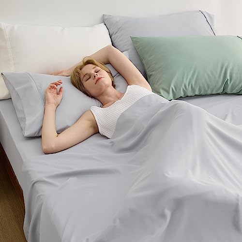 Pictured Softest Bamboo Bed Sheets: Bedsure Queen Sheets