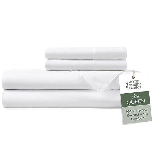 Hotel Sheets Direct 100% Viscose Derived from Bamboo Sheets Queen Size