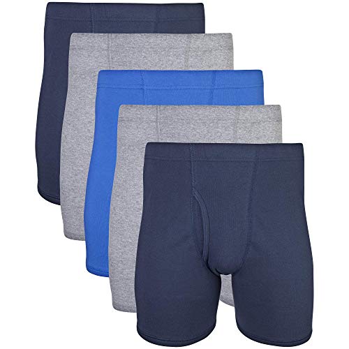 Gildan Men's Underwear Covered Waistband Boxer Briefs
