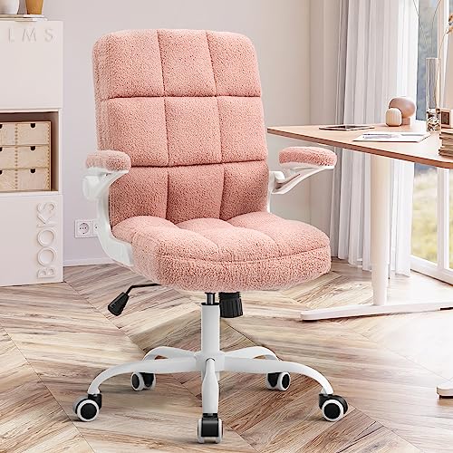 Pictured Softest Office Chair: SEATZONE Pink Office Chair Home Office