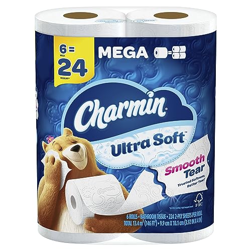 Charmin Ultra Soft Toilet Paper 6 Mega