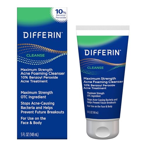 Differin Acne Face Wash with 10% Benzoyl Peroxide
