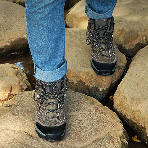 Pictured Strongest Boot Laces: RJ-Sport Metal Aglet Wavy Hiking/Work Boot