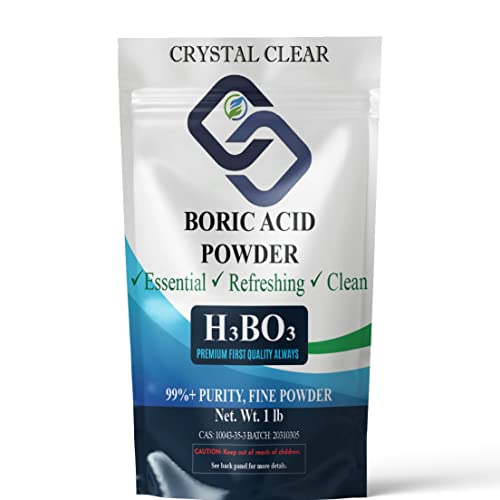 CrystalClearlab Chlorine Dioxide Crystal Clear Pure Boric Acid Powder