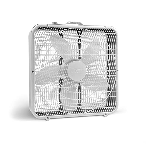 Comfort Zone Box Fan with Carry Handle