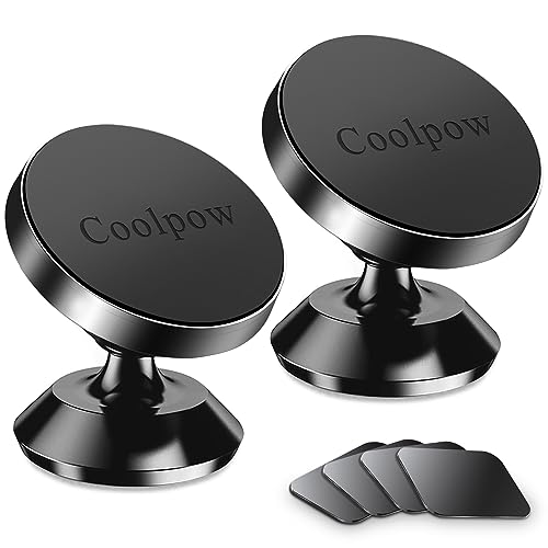 Coolpow 2-Pack】Magnetic Phone Holder for car