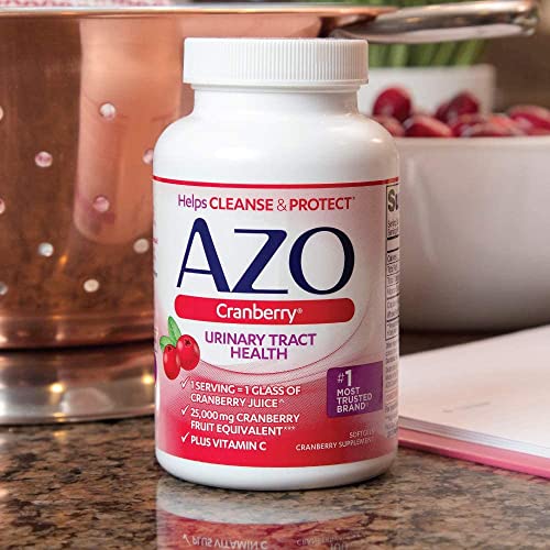 Pictured Strongest Cranberry Pills: AZO Cranberry Urinary Tract Health Supplement