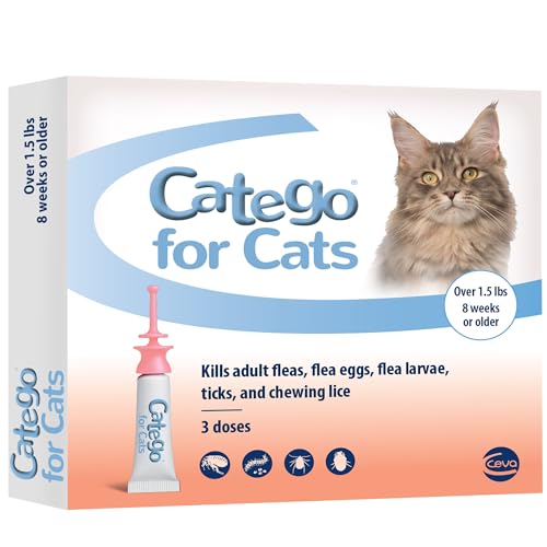 Catego Fast-Acting Flea and Tick Treatment For Cats