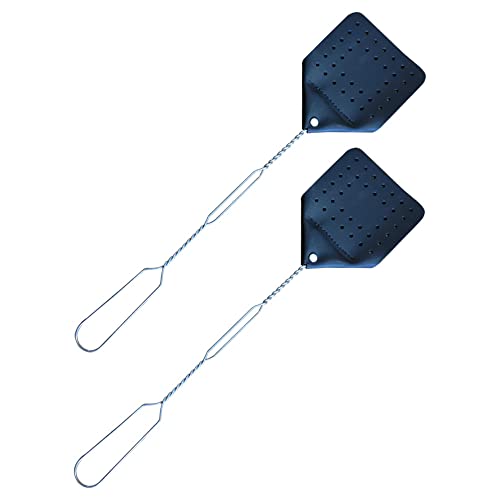 Hope Woodworking Leather Fly Swatter Set (2 Pack) – 17” Amish