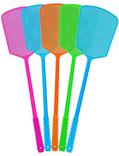 LifHap Fly Swatter,5 Pack Plastic Heavy