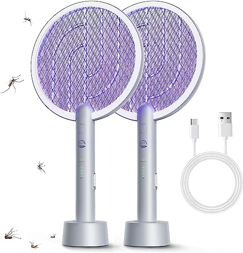 Mosiller Electric Fly Swatter Racket 2 Pack