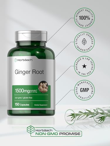 Horbäach Ginger Root Capsules 1500 mg