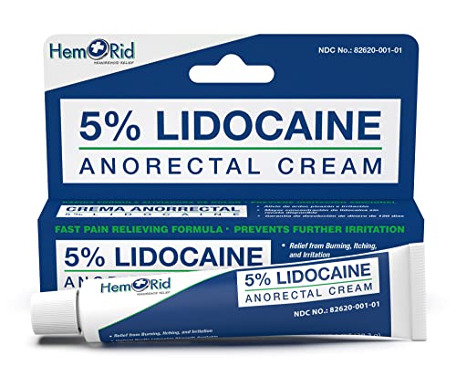 HemRid Maximum Strength Lidocaine Cream for Pain