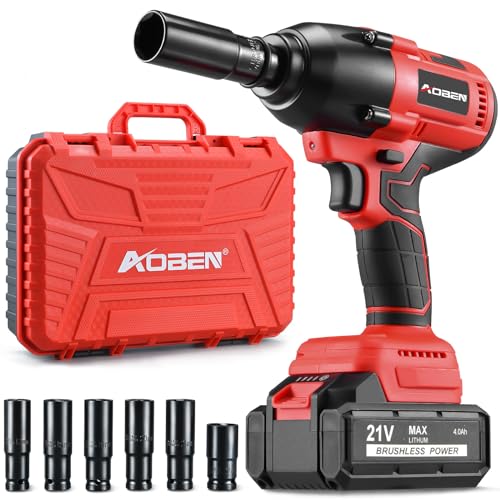 AOBEN Cordless Impact Wrench 1/2 Inch