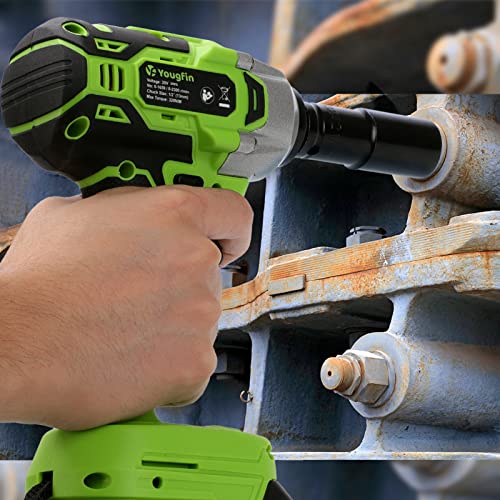 Pictured Strongest Impact Driver: Yougfin 20V Brushless Cordless Impact Wrench