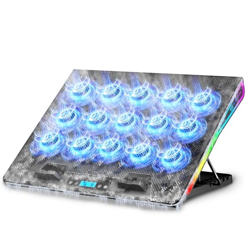 AICHESON Gaming Laptop Cooling Pad with 15 Cooler Fans