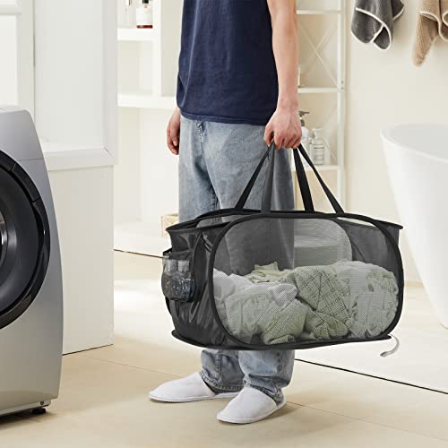 TECHMILLY Mesh Pop Up Laundry Basket ...