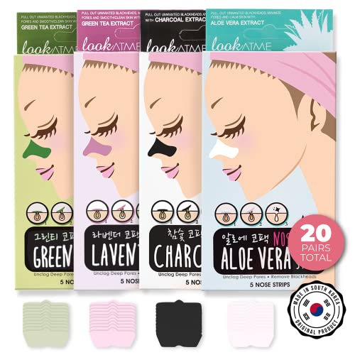 LOOKATME Nose Pore Strips (4-Pack, 20 Nose Strips)