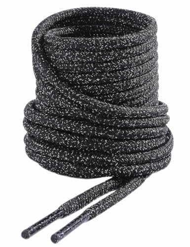 VSUDO 79 Inches Black Work Boot Laces Heavy Duty