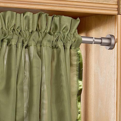 Pictured Strongest Tension Shower Rod: BRIOFOX Shower Curtain Rod Adjustable 61-75 Inch