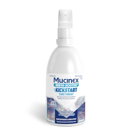 Mucinex Instasoothe Kickstart Sore Throat Relief