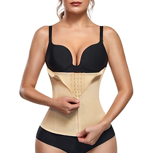 ECOWALSON Waist Trainer for Women Corset Cincher Body Shaper with Steel  Bones and Extender : : Clothing, Shoes & Accessories