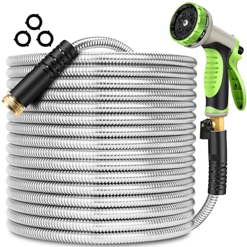 Wabolay Metal Garden Hose 100 ft Stainless