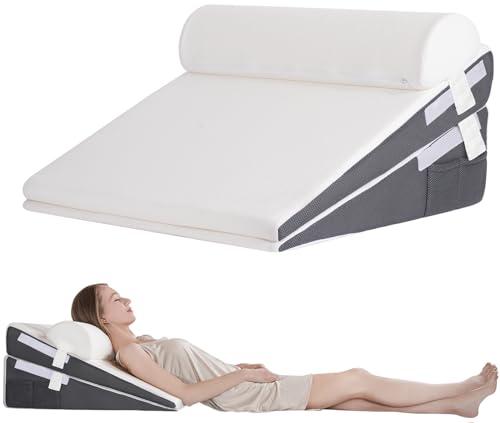 GOHOME Bed Wedge Pillow with Cooling