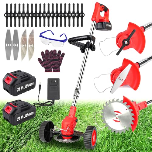 Xbzzgmg Electric Weed Eater Cordless 21V
