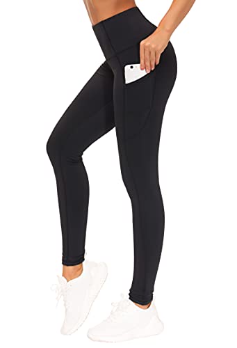 Thick Thermal Fleece Lined Leggings with Pockets