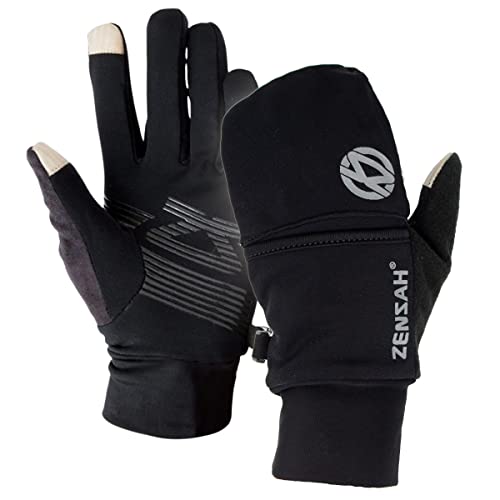 Zensah Convertible Running Mittens and Gloves