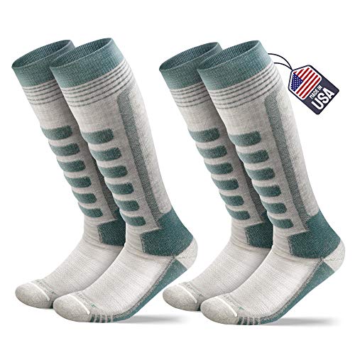 SAMSOX 2-Pair Merino Wool Ski Socks