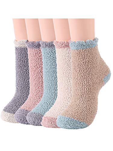 Century Star Womens Fluffy Plush Slipper Socks