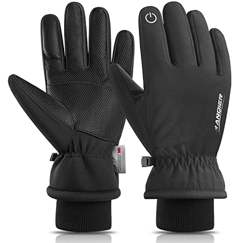 anqier Winter Gloves Waterproof 3M Insulated