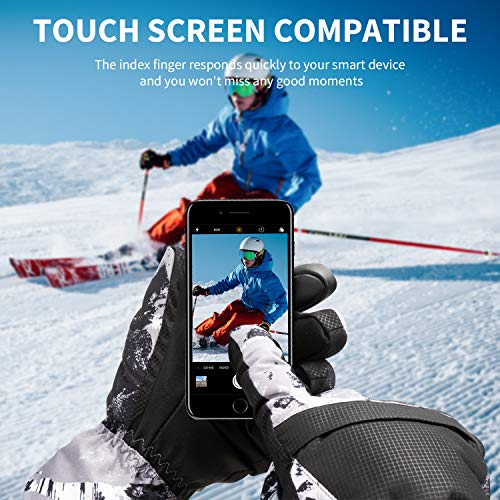 Pictured Warmest Snow Gloves: BOSONER Ski Snowboard Gloves