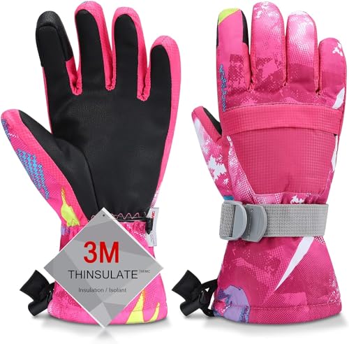 Odtmger Ski Gloves, Warmest Waterproof and Breathable