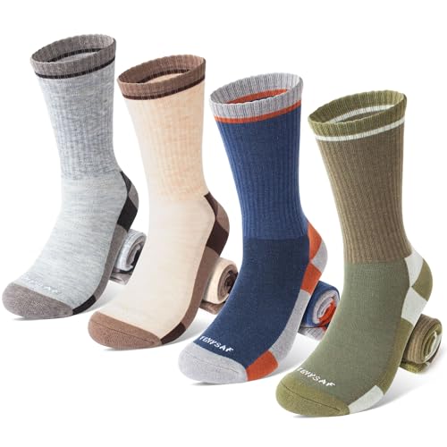 TENYSAF Wool Hiking Socks for Men